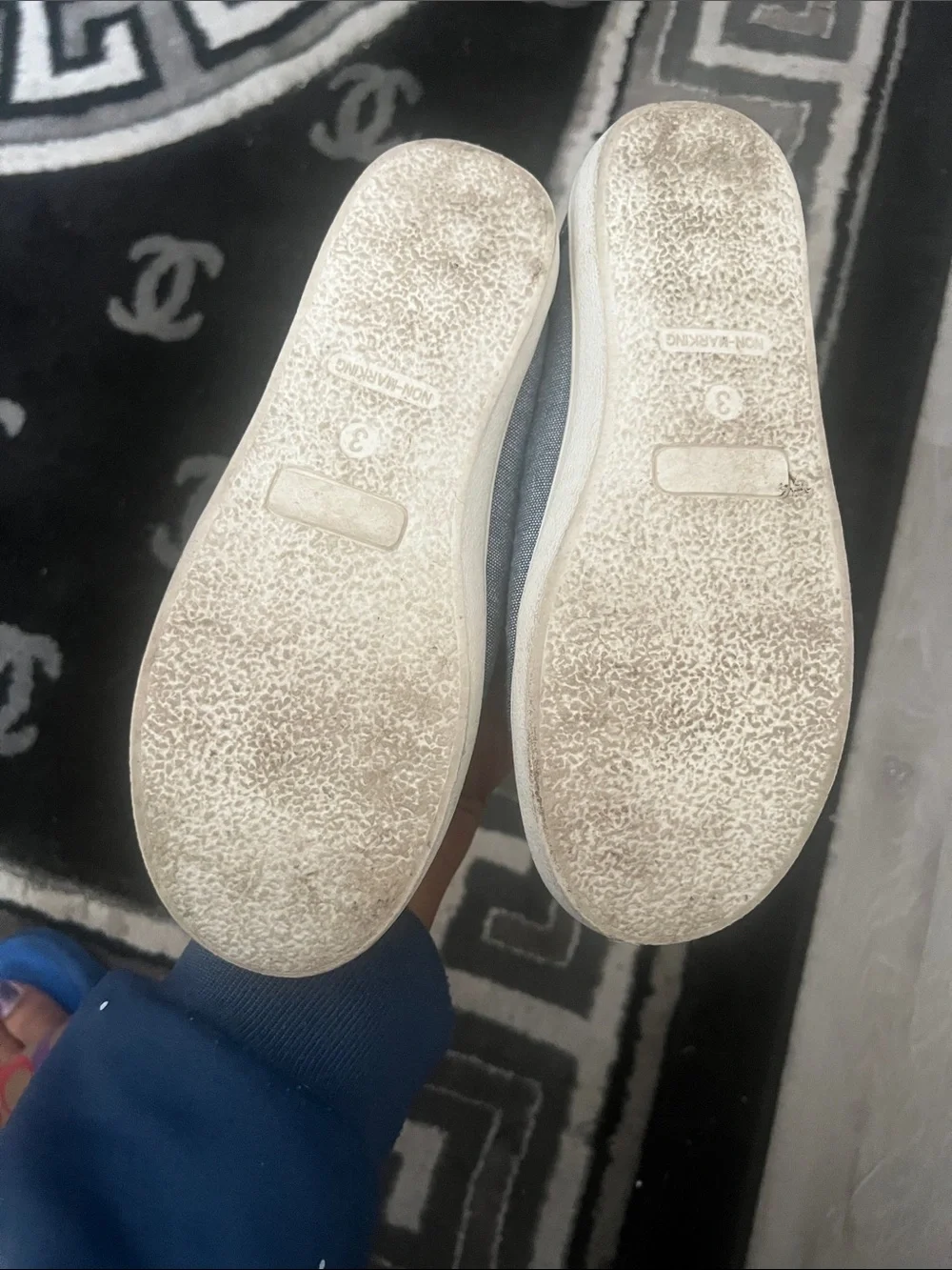 The Children's Place Blue Canvas & Navy Slip-On Sneakers